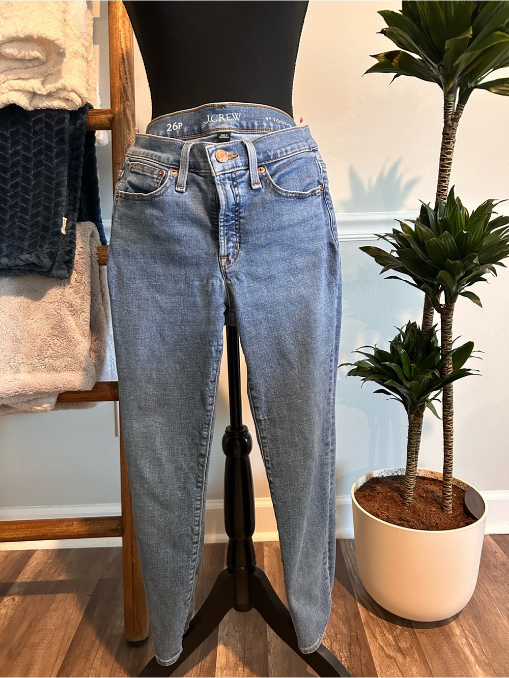 J. Crew Women's Light Blue High-Rise Jeans Size 26P (9”Toothpick)